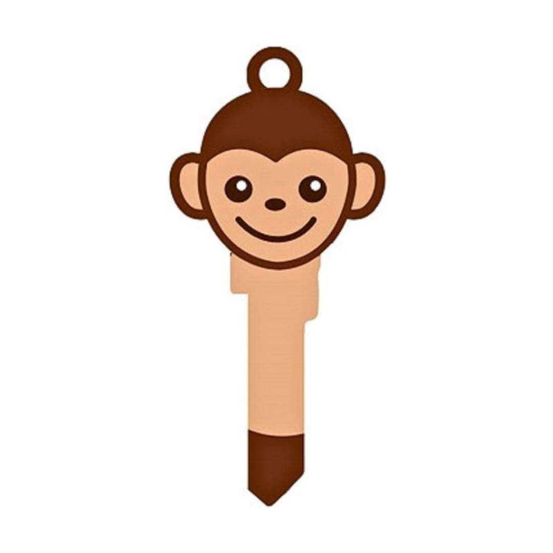 3D Monkey Key Blank – Original Design, KW1/SC1 Compatible Uncut House ...