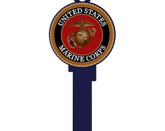 Marines Key Blank – SC1/KW1 House Key for Veterans & Service Members