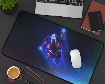 Mass Effect Gaming-skrivbordsmatta | Galaxy Astronaut-skrivbordsmatta | Sci-fi-rymd-skrivbordsmatta | Stort skrivbord | Tillbehör för gamerskrivbord