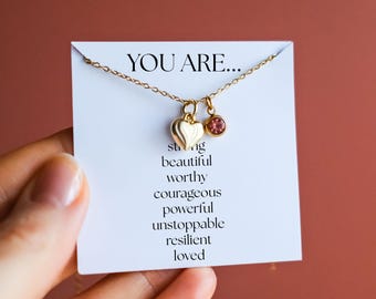 Inspirational Gift For Her - You Are Enough, Self-Love Gift
