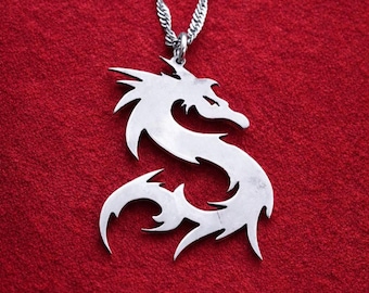 Sterling Silver Dragon Necklace