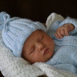 Baby Ribbed Hat PDF Knitting Pattern by Vint Hill Knits