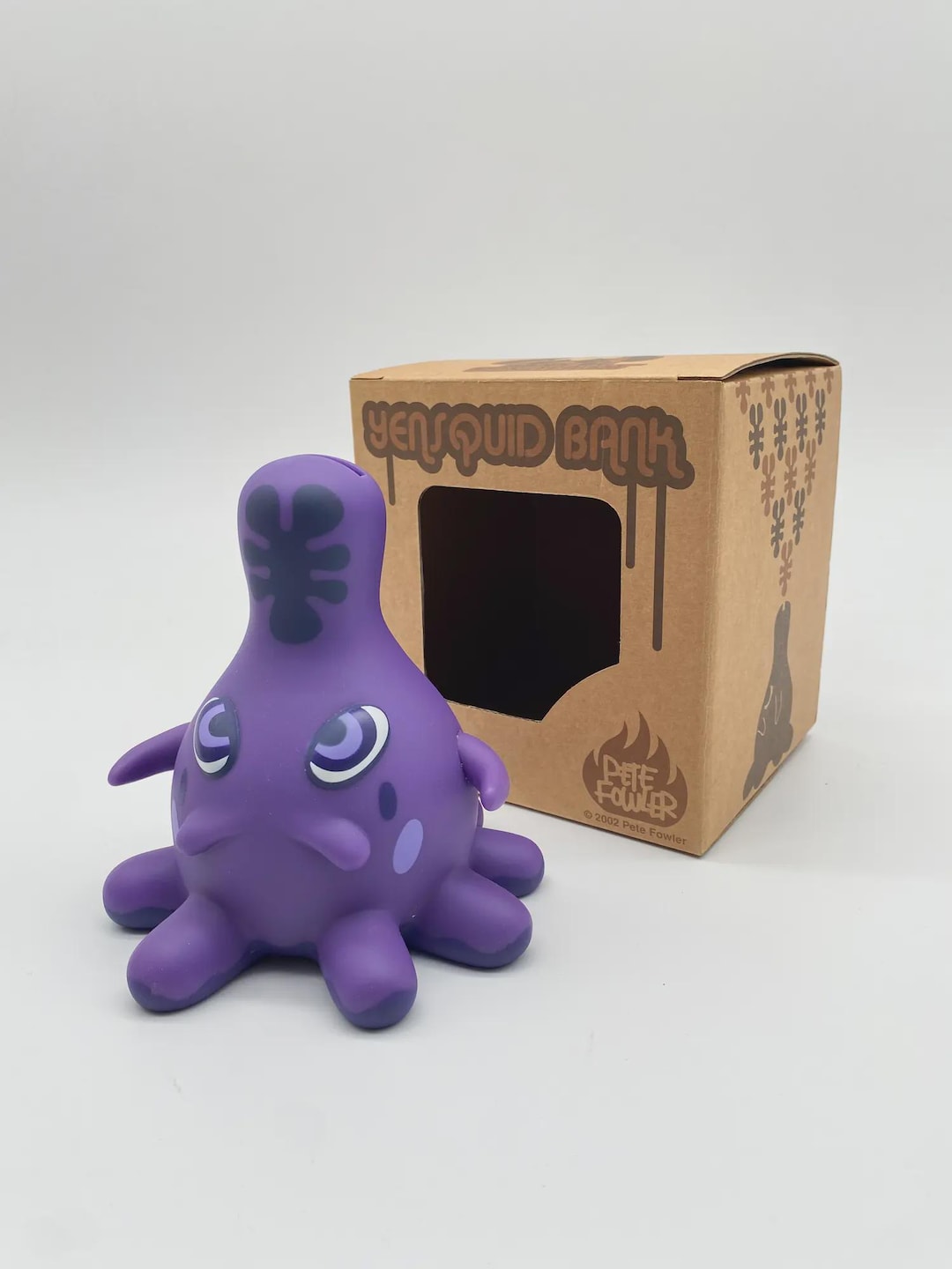 Pete Fowler Yensquid Bank Purple Monsterism Vinyl Toy 2002 - Etsy