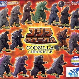 Godzilla CHRONICLE Gashapon HG Bandai - Sealed Full Set 15 Pieces