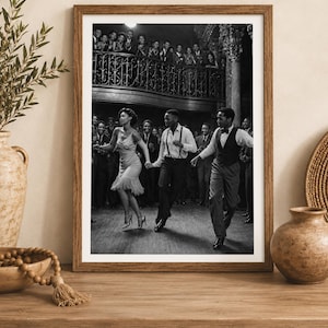 Quadro vintage con foto del Rinascimento di Harlem, stampa artistica jazz afroamericana degli anni '20, poster di danza afrocentrismo, decorazione dell'era del jazz 173