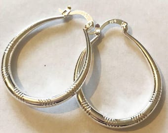 Sterling Silver Hoop Earrings