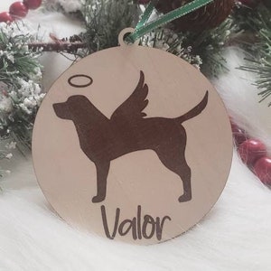 Labrador Retriever Memorial, dog ornament, dog ornament, personalized dog ornament dog loss gift, dog angel, rainbow bridge, Christmas