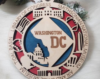 Washington DC Ornament, weißes Haus Ornament, Ornament, Blatt Ornament, Ornamente, Ornamente, Ornamente, Weihnachten Ornamente,