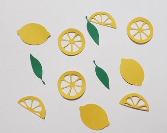 Lemon confetti, lemonade confetti, lemon birthday confetti, lemonade birthday, lemon table scatter, lemon ade party,