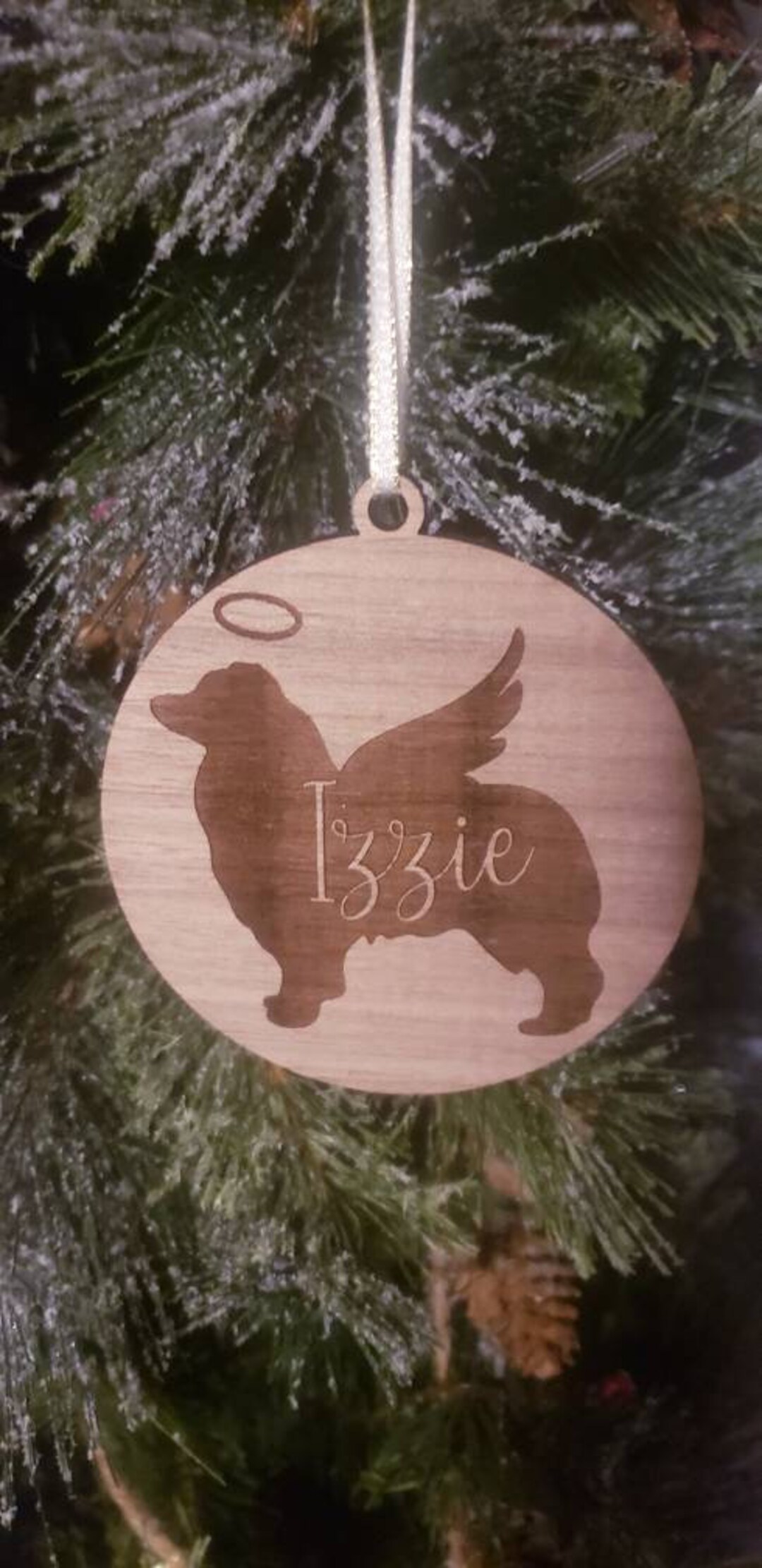 Australian Shepherd Memorial Dog Ornament, Aussie Ornament, Christmas