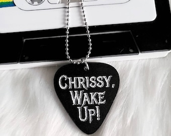 Chrissy necklace,  Eddie necklace, guitar pick necklace