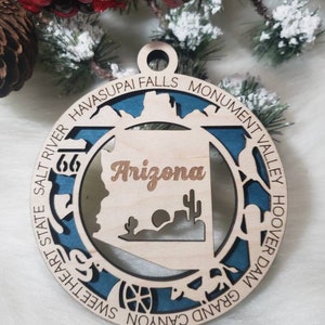 Arizona Christmas Ornament, AZ Ornament, Phoenix ornament, Tucson ornament, ornament, Grand Canyon ornament image 6