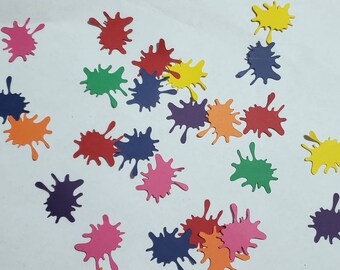 Slime party confetti, splat confetti, slime confetti, slime birthday , paintball confetti, paint splatter confetti
