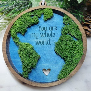 Du bist meine ganze Welt, Reindeer, Moos, Globus, Reisender, Reiseornament, Nomadenornament,