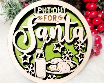 I put out for Santa Christmas ornament, Funny Christmas ornament, inappropriate ornament, sassy ornament, white elephant gift