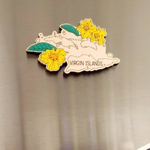 Virgin Islands Christmas magnet,  USVI magnet,  VI magnet, St Thomas magnet, St John,  St Croix, ornament