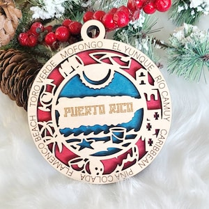 Puerto Rico Christmas Ornament,  Puerto Rico Ornament,  PR ornament, Puerto Rico ornament, coqui, San Juan