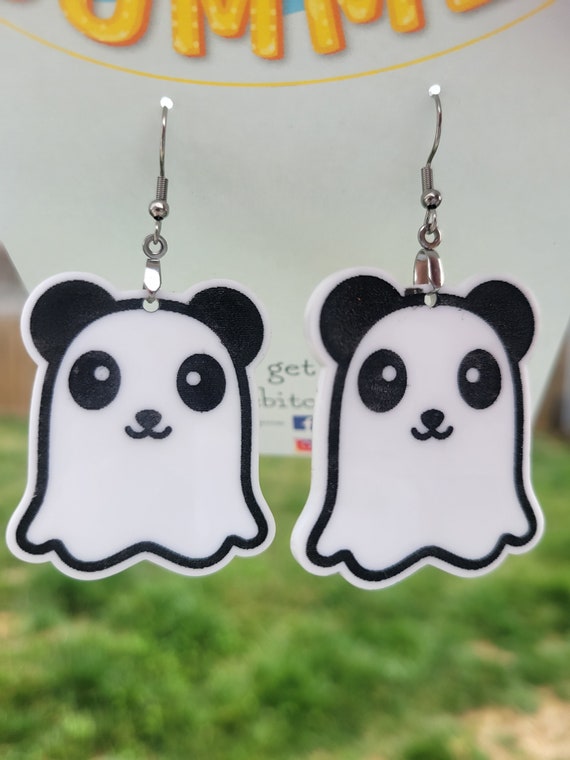 Panda eyes earrings deals