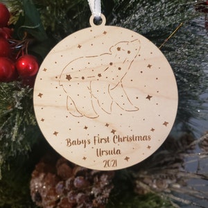 Star ornament, Christmas ornament, Big Dipper ornament,  Little Dipper, Ursa Major, Ursa Minor, constellations, bear ornament