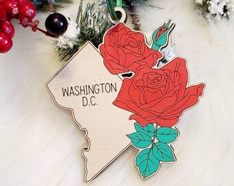 Washington DC Christmas Ornament, District of Columbia Ornament,  DC ornament,  ornament, White House ornament, Washington DC magnet, gift