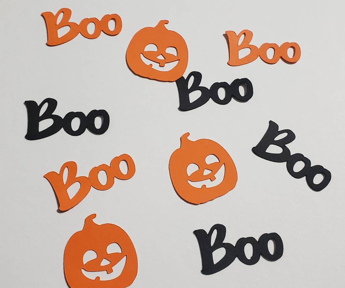 Halloween confetti halloween baby shower halloween birthday Halloween table scatter Halloween party horror confetti