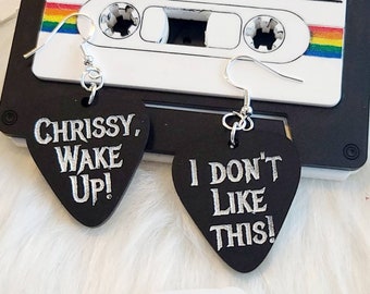 Chrissy, wake up earrings, Eddie earrings