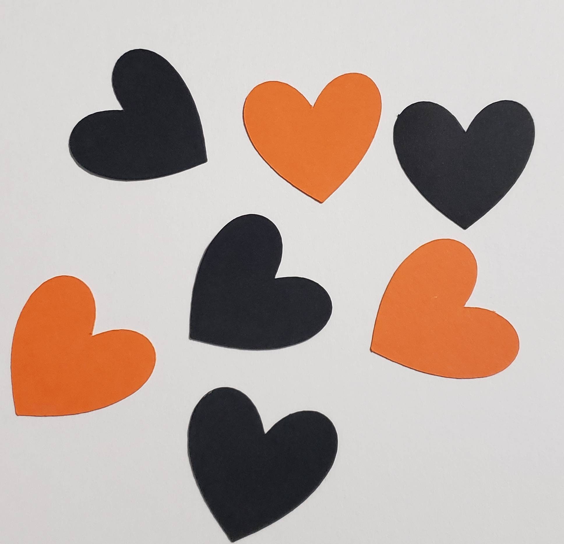 Halloween confetti halloween baby shower halloween birthday heart confetti Halloween party confetti Halloween wedding heart