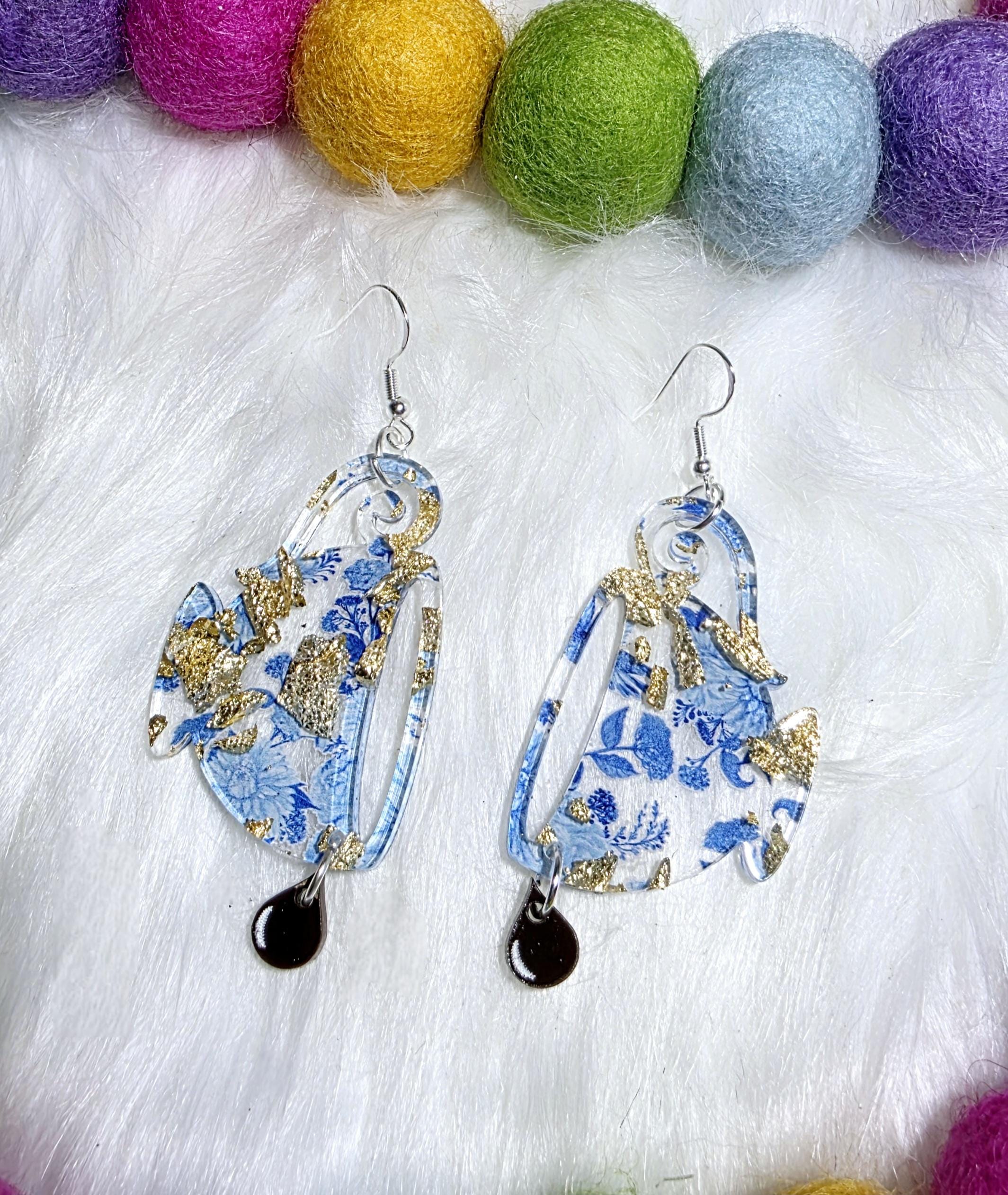 Spill the Tea Earrings, Coffee Cup Earrings, Tea Earrings