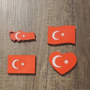 Turkey souvenir flag  hand-painted  magnets, Turkish magnet, travel magnet, Istanbul magnet