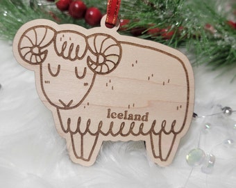 Icelandic Sheep ornament, Icelandic ornament, travel ornament, Reykjavik ornament,  Iceland magnet, Iceland souvenir, Iceland gift