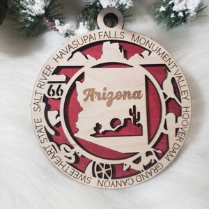 Arizona Christmas Ornament, AZ Ornament, Phoenix ornament, Tucson ornament, ornament, Grand Canyon ornament image 10