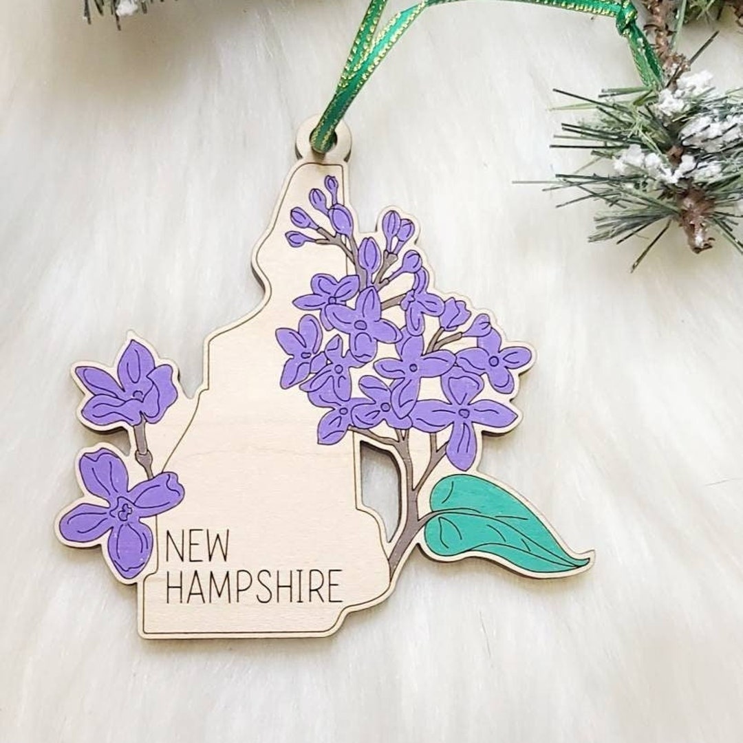 New Hampshire Christmas Ornament, New Hampshire Gift, NH Ornament ...