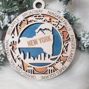 New York Christmas Ornament,  NY Ornament,  Big Apple ornament,  ornament, NYC ornament, New York City ornament