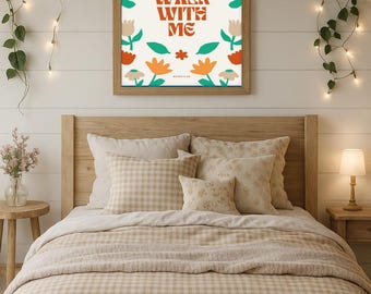 Walk With Me Youth Theme Poster | LDS Christian Art (Digital Download)