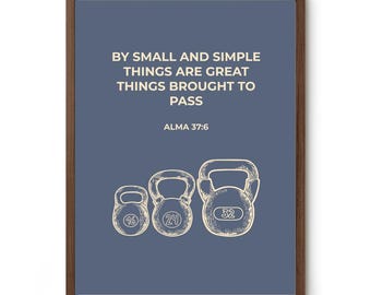 Alma 37:6 Printable – LDS Wall Art, Book of Mormon Verse Poster, Gym Decor, Digital Download