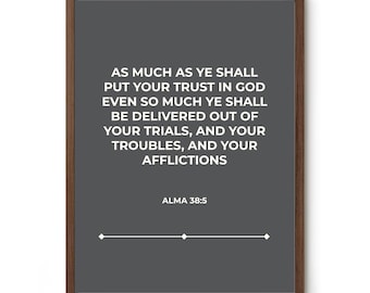 Alma 38:5 Printable – LDS Wall Art, Book of Mormon Verse Poster, Faith Decor, Digital Download
