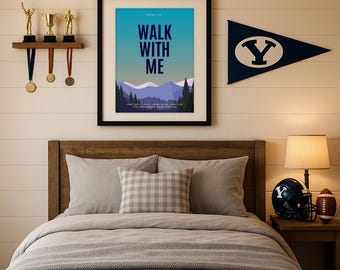 Walk With Me Youth Theme Poster | Moses 6:36 Printable (Digital Download)