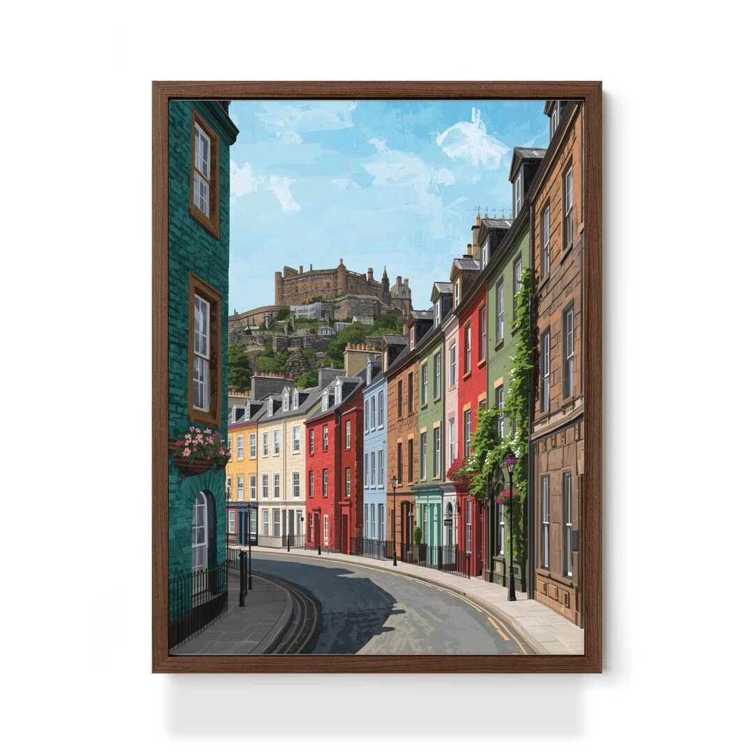 Edinburgh Wall Art Printable – Edinburgh Travel Poster, European City ...