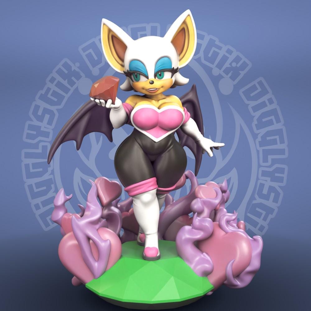 Rouge the bat sculpture - Etsy 日本