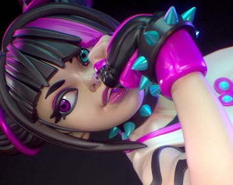 MAYA Colorful Punch Fanart | 3D Printed Resin Collectible Figure | DIY Kit or Painted
