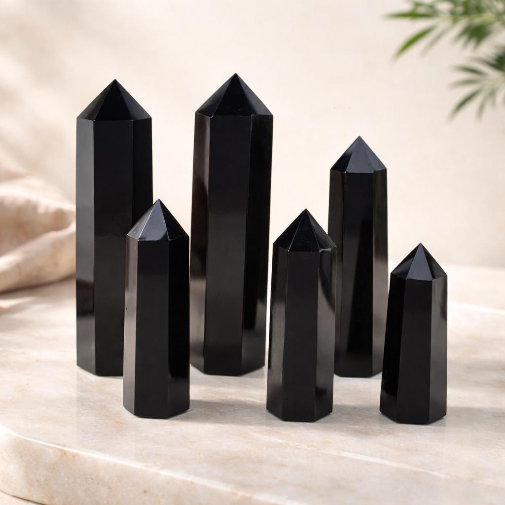 Black Obsidian Decor - Etsy