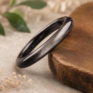 Silver Glans Obsidian Armband | Silver Obsidian Armband för Kvinnor | Ädelstenssmycken | Kristallpresent till Henne