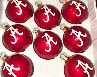 Bama Texas A/&M Aggies Football Basketball Sports Bag Christmas Ornament
