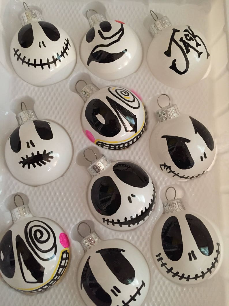 Nbc.... Jack Skellington. Ornaments Set of 10 2.00 Inch Etsy