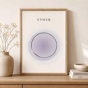 Ether Wall Art • Elements of Life • Scandinavian Decor • Digital Download