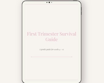 Pregnancy Planner | Minimalist Prenatal Journal | Weekly Pregnancy Tracker | Baby Prep Binder | Digital Download