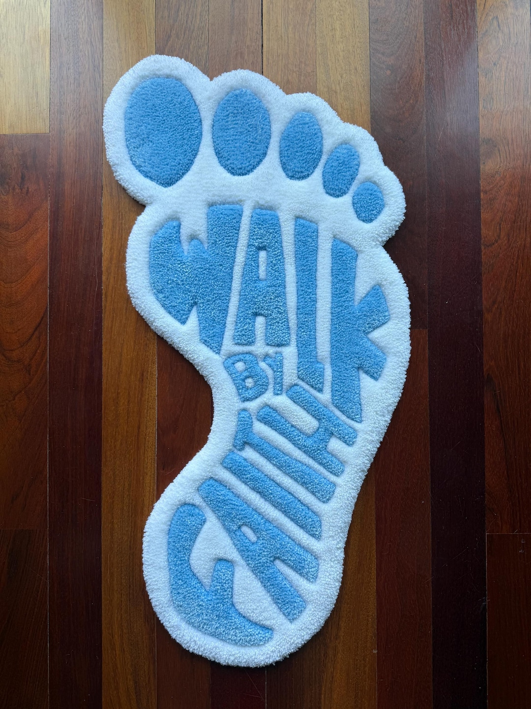 Affirming Rugs Walk by Faith Rug, Christian Rug Wall Hanging, Faith Home Decor, Tufted ...