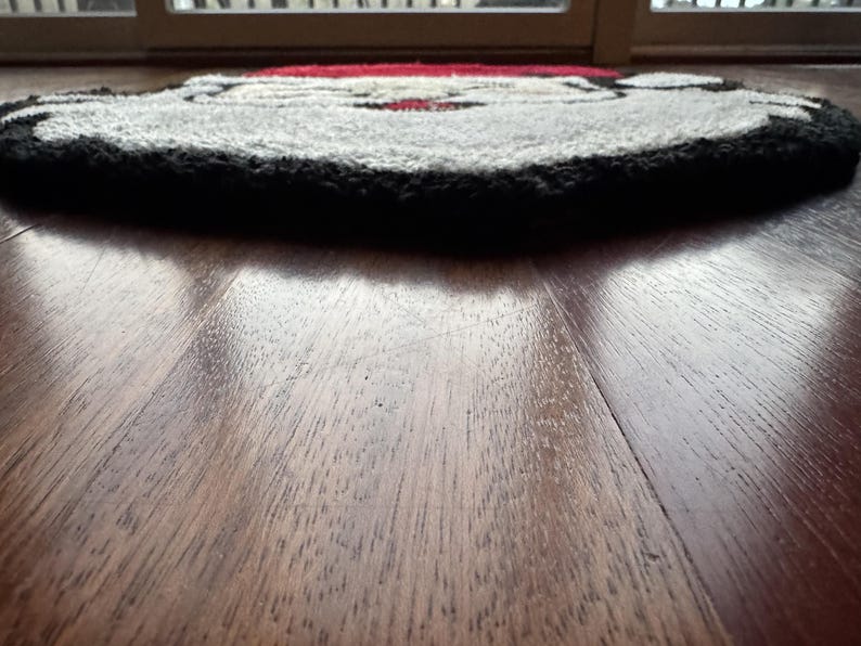 Handmade Tufted Santa Rug – Christmas Decor | Holiday Wall Hanging or ...