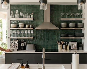 Industrial Metal Wall Shelf | Floating Steel Storage | Heavy Duty Design | Handmade Custom Shelf | Kitchen & Cafe Storage