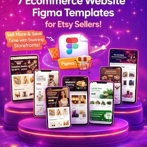 7 Ecommerce Figma Templates & UI UX Design Kit